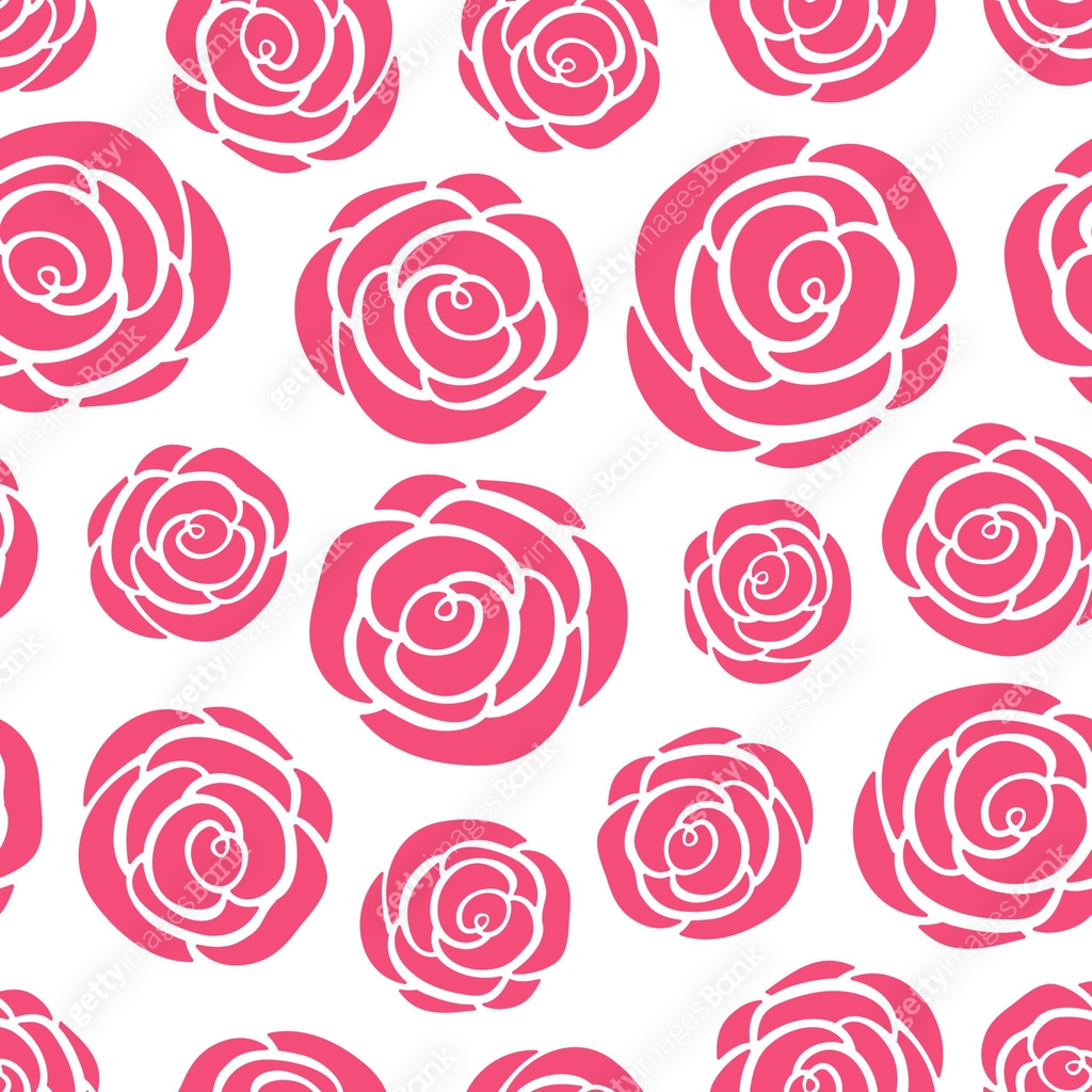 Seamless roses pattern. Vector background with rose flowers. Floral ...