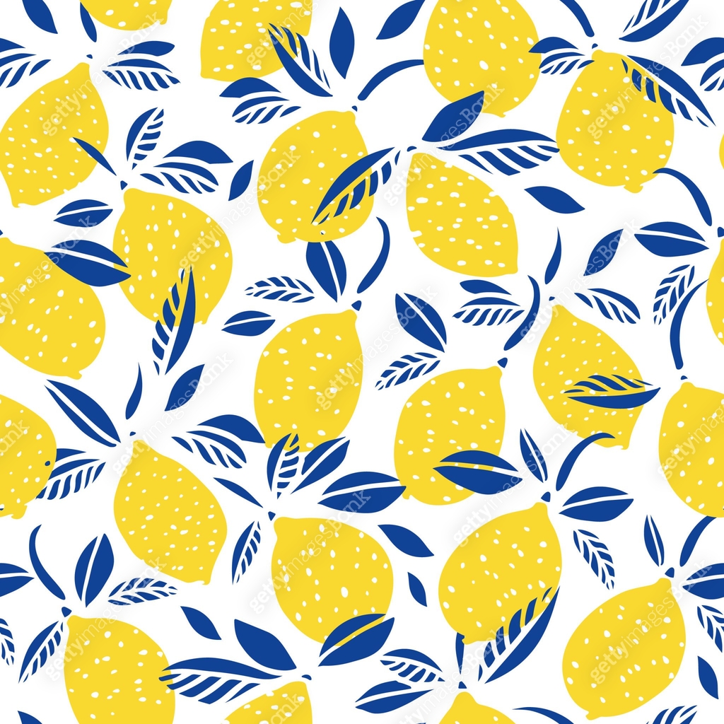 Summer lemon graphic pattern. Modern summer repeating design. 이미지 ...