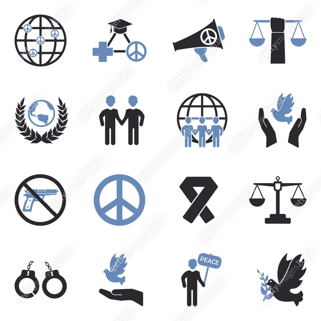 Designs Abstract Rights Icons Human Rights Icons. Two Tone Flat Design. Vector Illustration. 이미지 ...