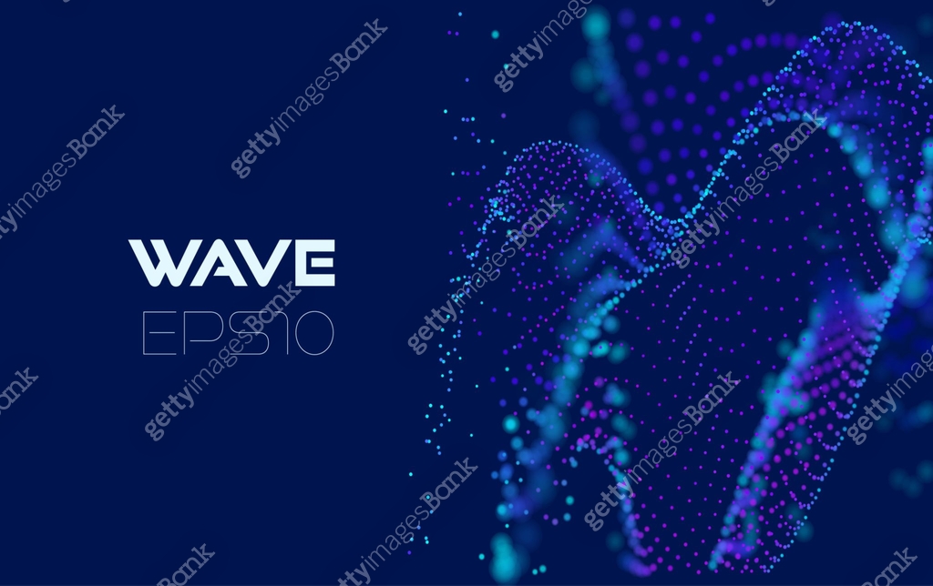 Abstract wave analytics for concept design. Abstract geometric pattern ...