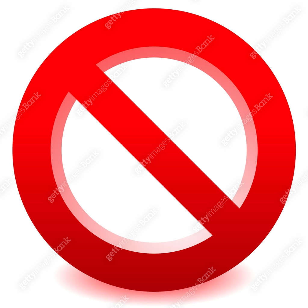Prohibition, restriction sign vector for limit, stop, disallowed themes ...