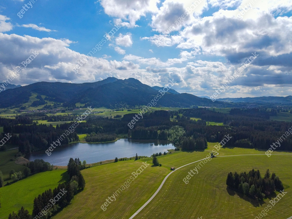 Amazing nature of Bavaria in the Allgau district of the German Alps 이미지 ...