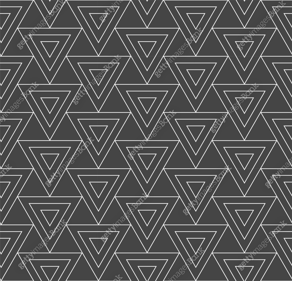 Poly Block Repeat Pattern Seamless Black Vector Poly Shapes Pattern. Continuous Vintage Graphic ...