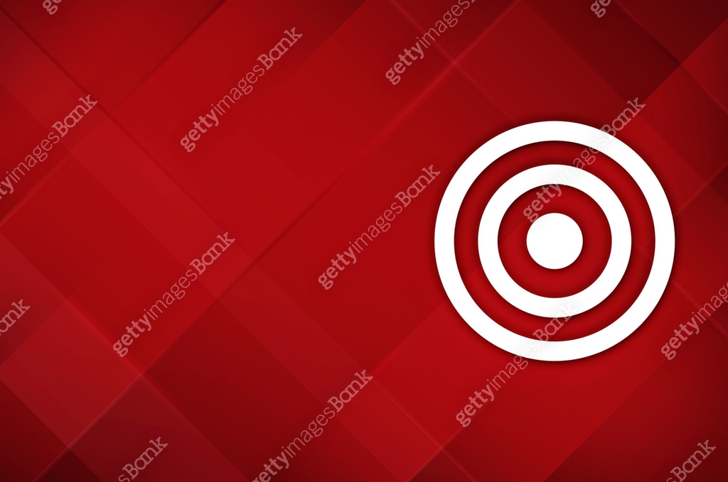 Target icon modern layout design abstract red background illustration ...