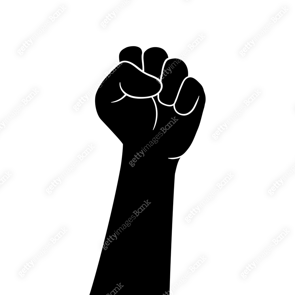 Hand up proletarian revolution, clenched fist hand. protests protest in ...