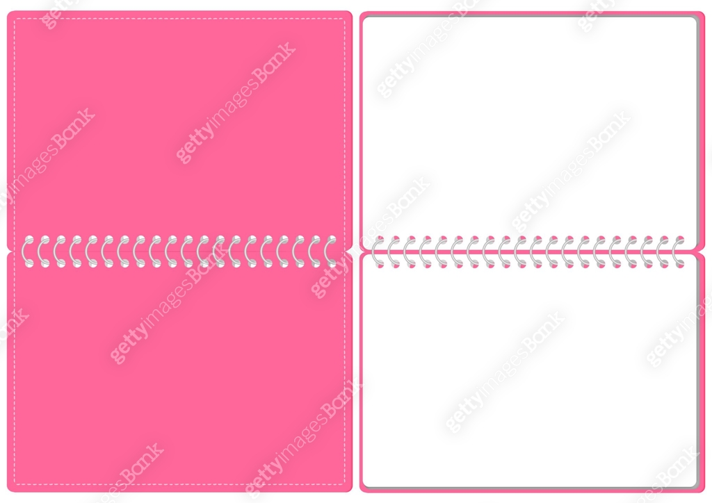 Ring Notes Design Sketchbook Ring Notes Cover and Page Set Illustration Vector 이미지 ...