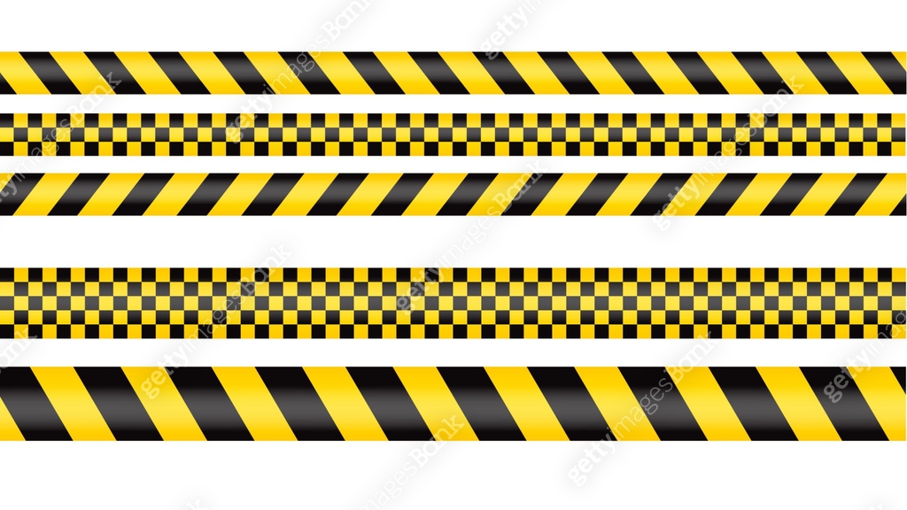 Police tape, crime danger line. Caution police lines isolated. Warning ...