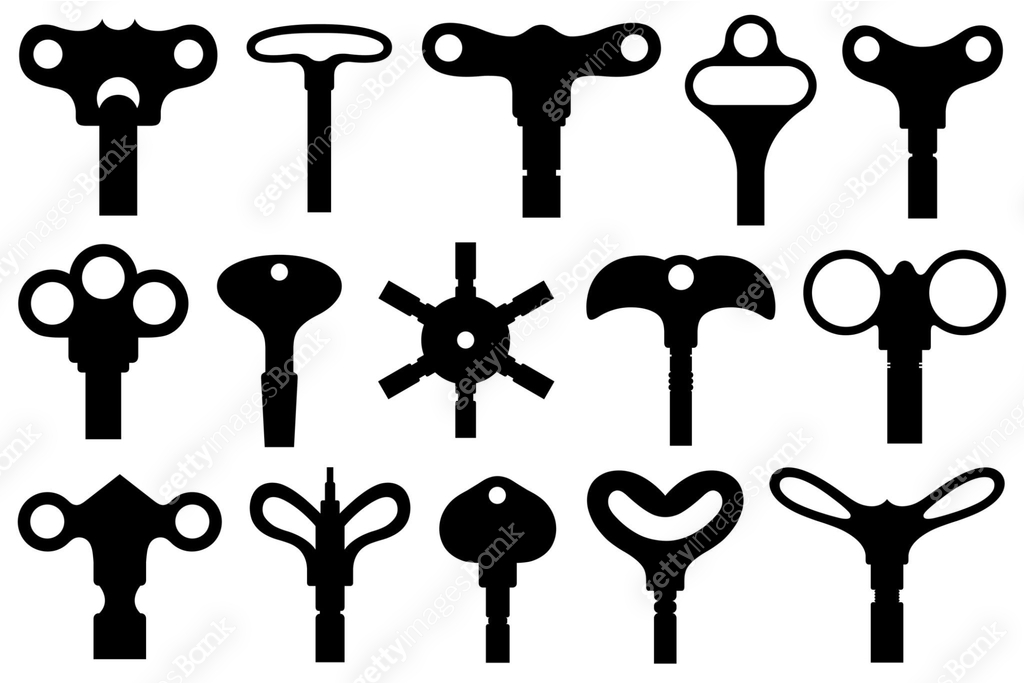 Collection of different wind up keys 이미지 (1280911016) 일러스트, 무료 일러스트 ...