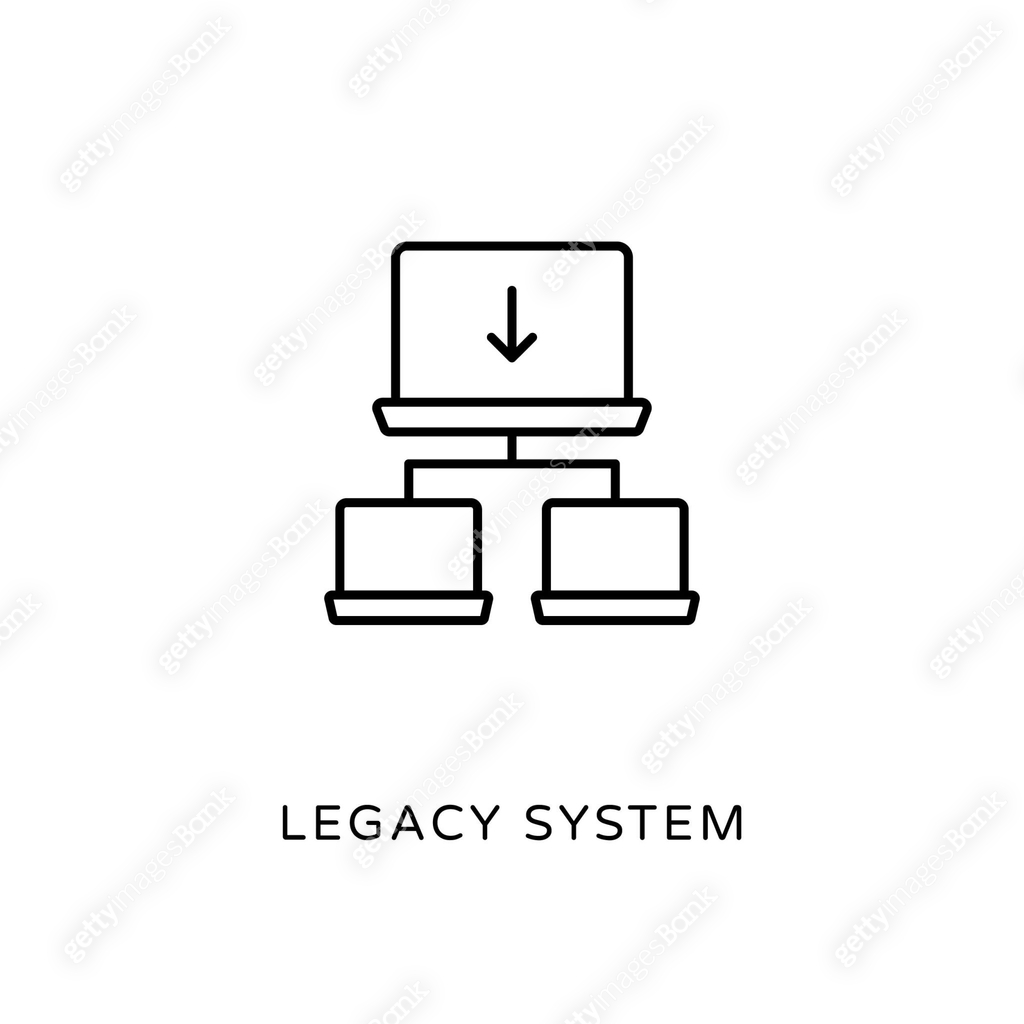 Legacy System icon in vector. Logotype 이미지 (1280154022) 일러스트, 무료 일러스트 ...