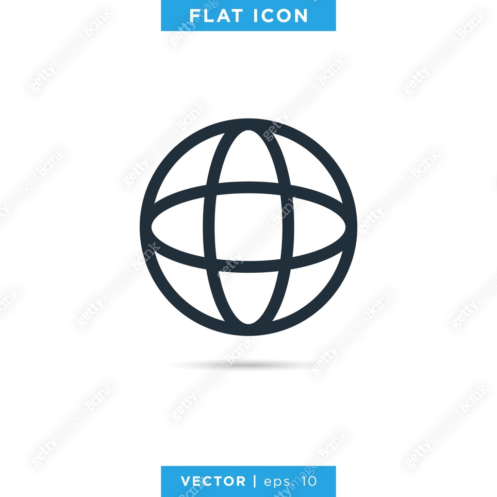 World Wide Web Icon Vector Stock Illustration Design Template. Globe ...