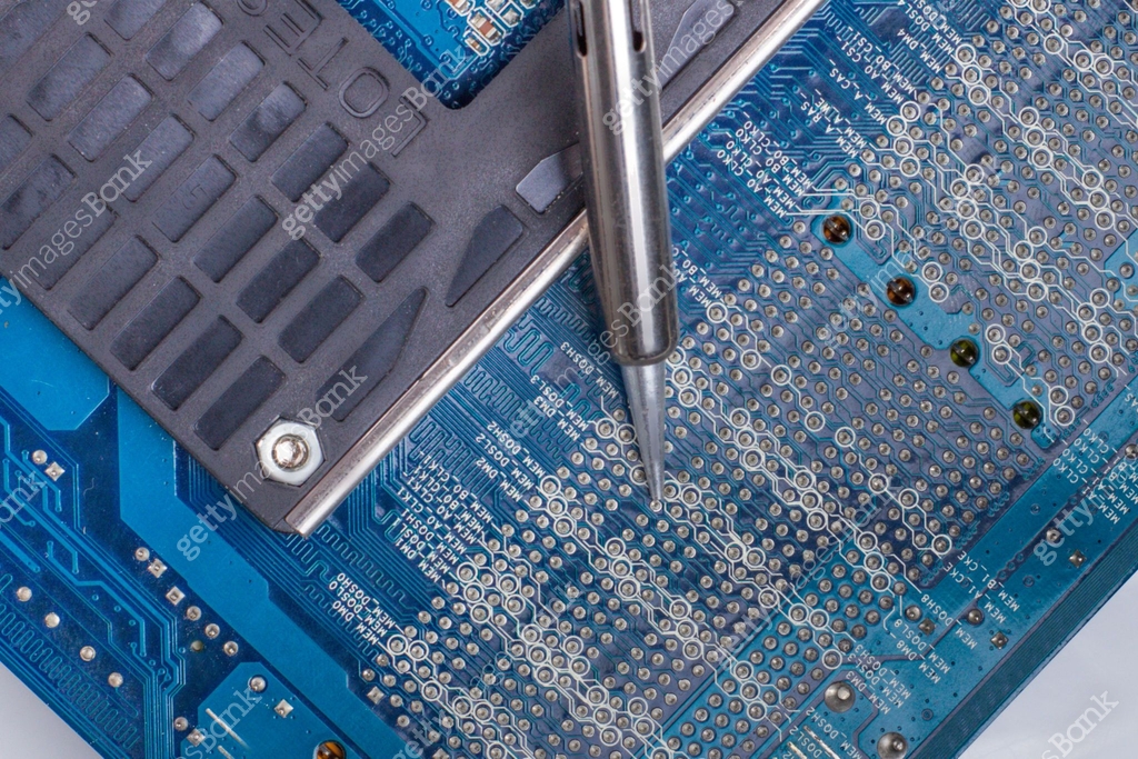 Soldering Flight Computer use a soldering iron to solder the electronic part to the Board ...