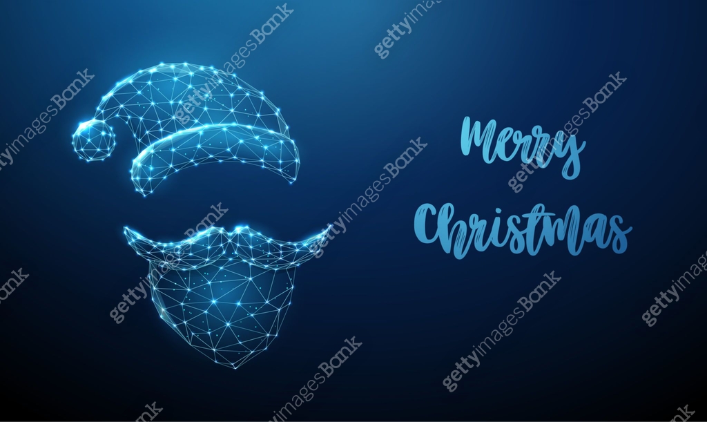 Abstract Santa Design Abstract Santa Claus wear with beard, mustache and ha 이미지 (1286687229 ...