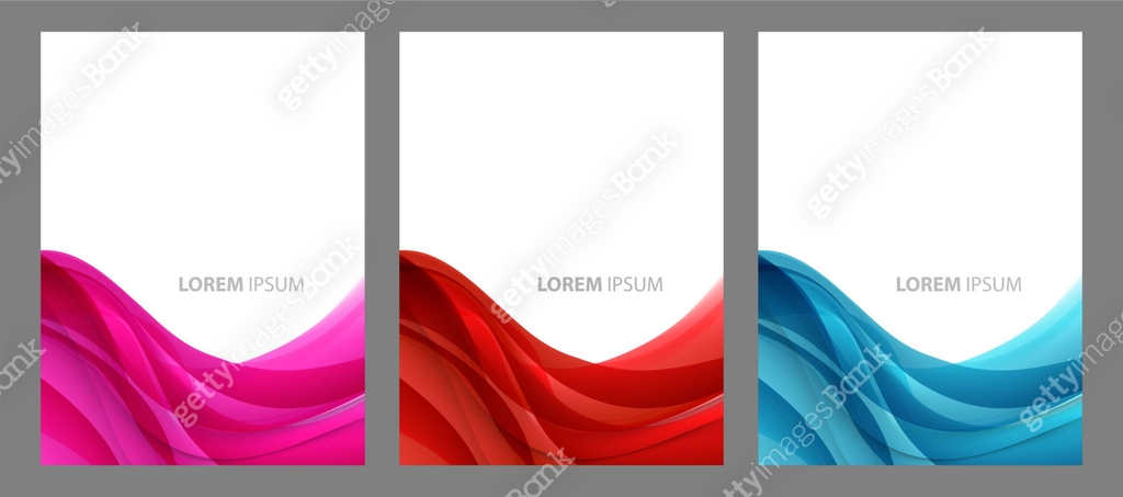 Abstract header blue pink red wave vector design. 이미지 (1286692241) 일러스트 ...