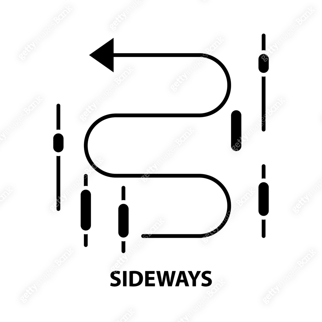 sideways icon, black vector sign with editable strokes, concept ...