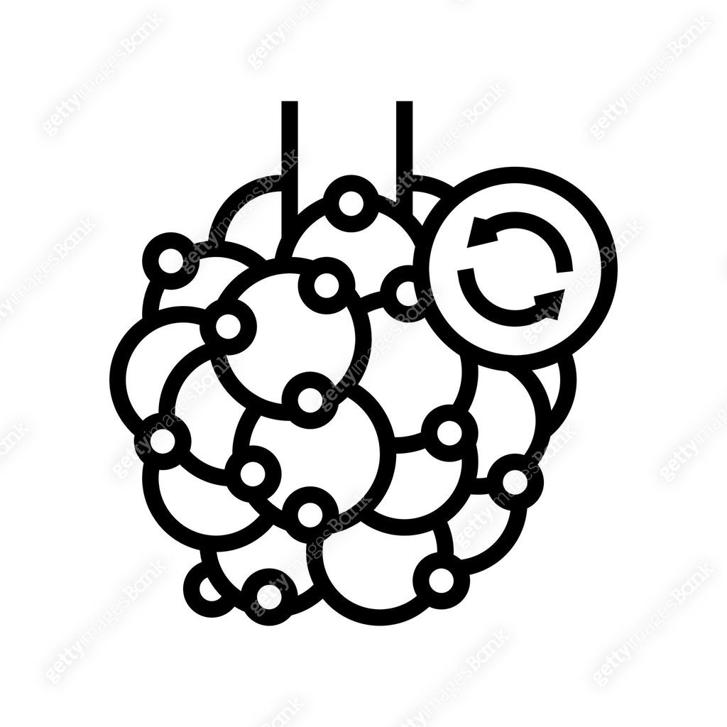 interstitial lung disease line icon vector illustration 이미지 (1292848202 ...