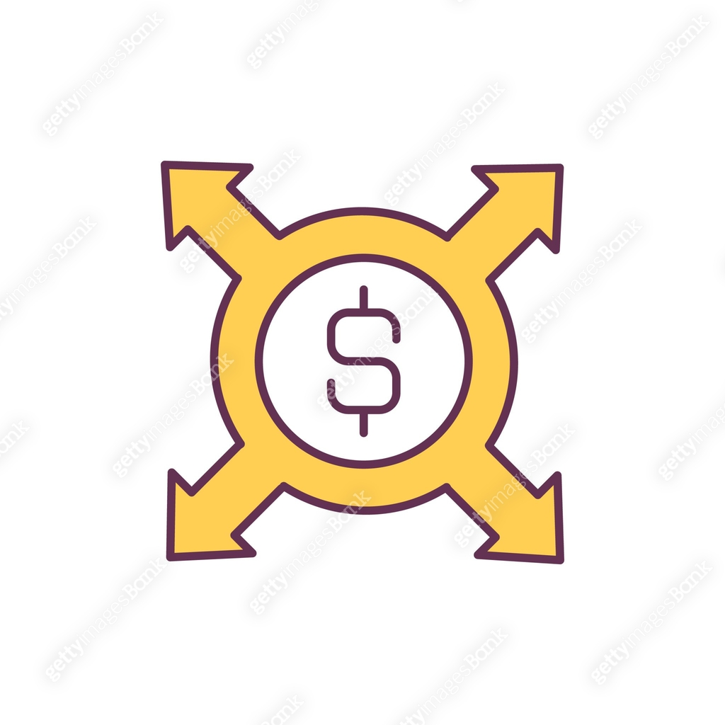 Value chain component RGB color icon 이미지 (1298560754) 일러스트, 무료 일러스트 ...