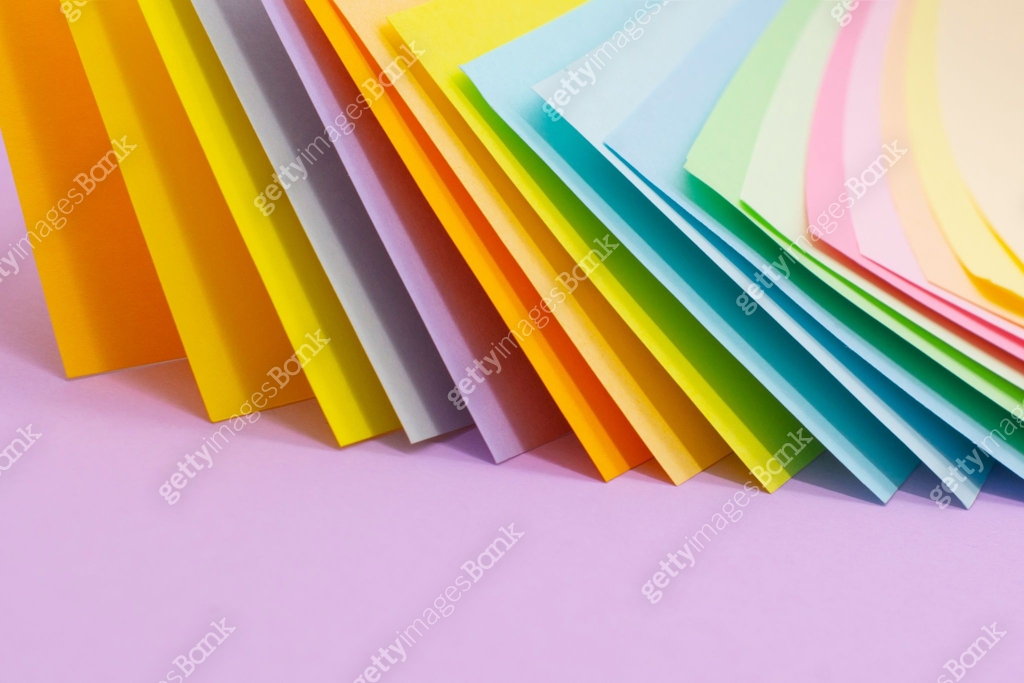 Coler Sample Color card palette, samples for colour definition. Guide of paint ...