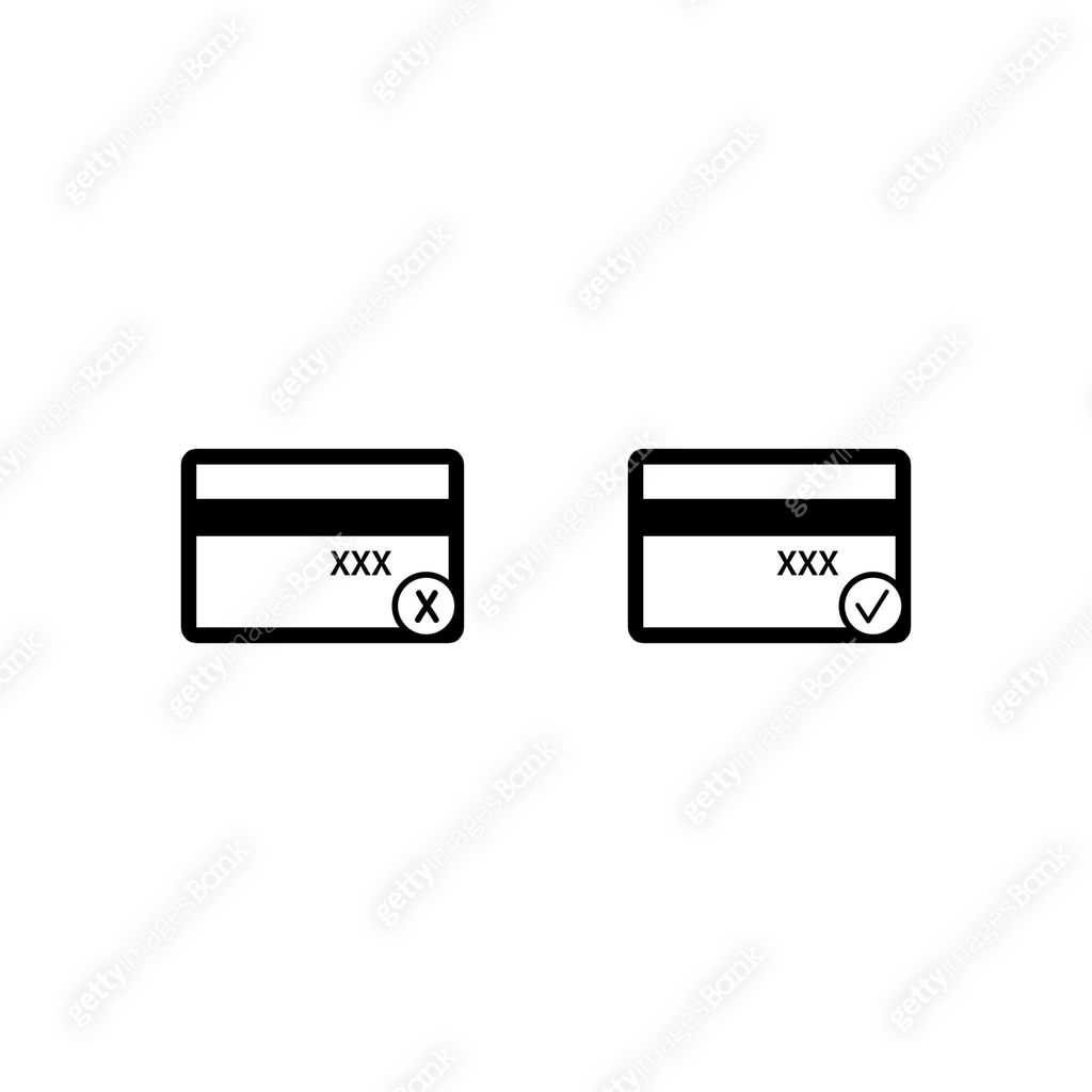 Credit Card vector backside number for finance icon 이미지 (1305012362 ...