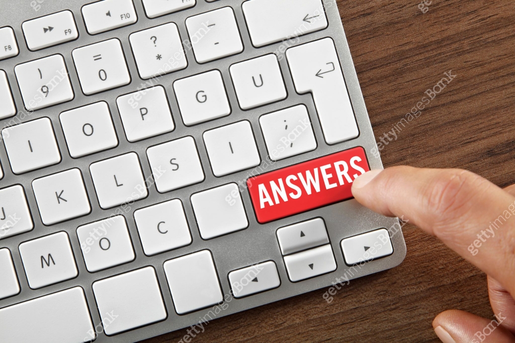 Answers button 이미지 (1306554849) - 게티이미지뱅크
