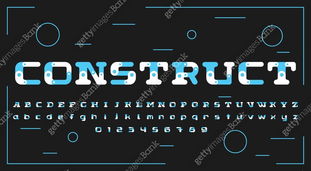 Abstract construct style font 이미지 (1308773122) 일러스트, 무료 일러스트 - 게티이미지뱅크
