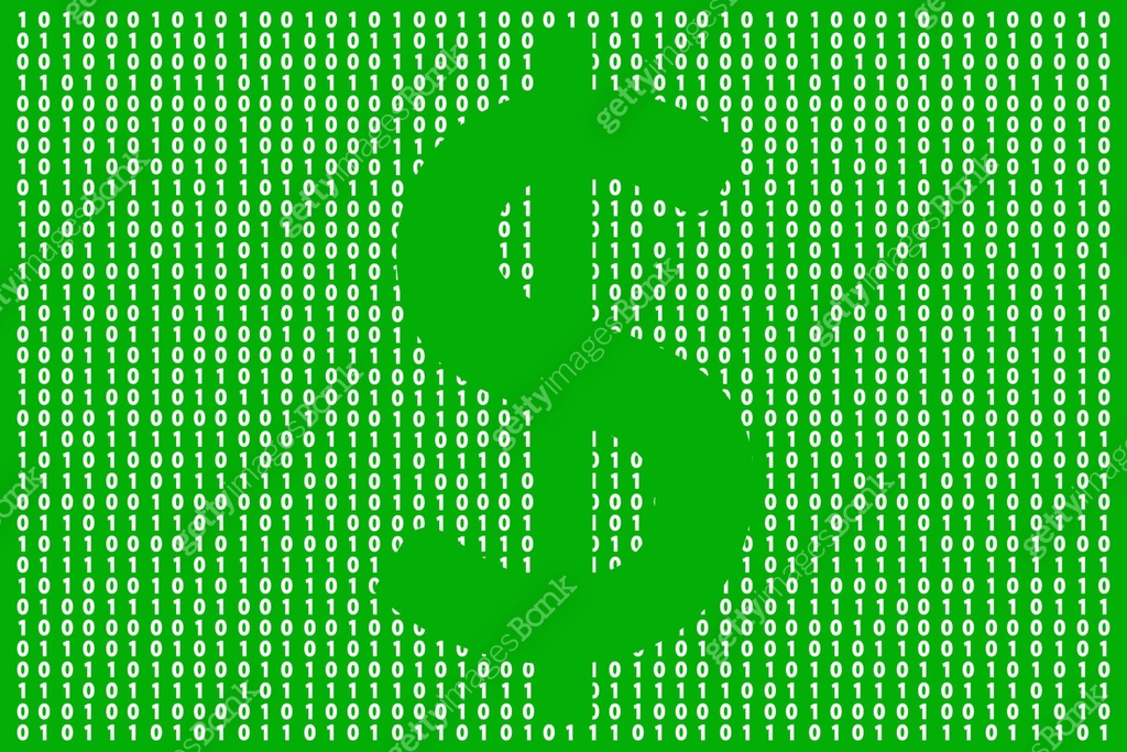 Digital dollar currency with one and zero binary code digit 이미지 ...