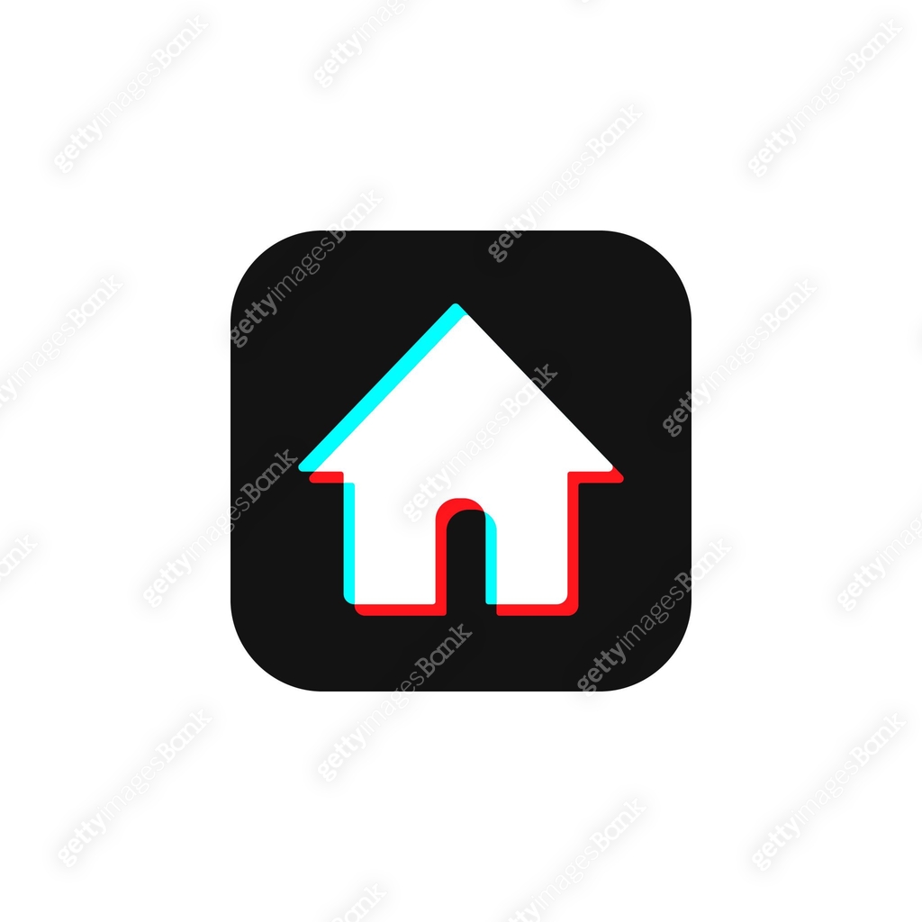Home button icon, social media modern design button 이미지 (1310566976 ...