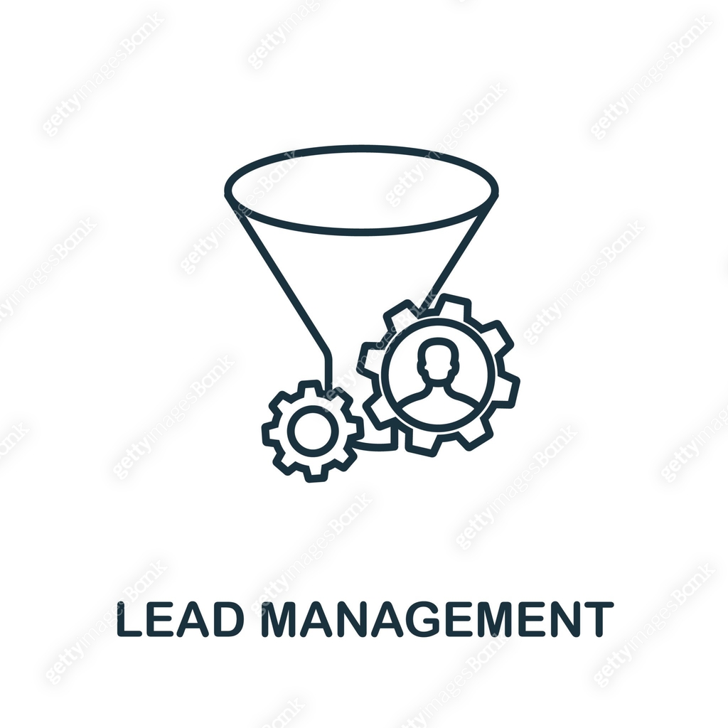 Lead Management outline icon. Thin line concept element from crm icons ...