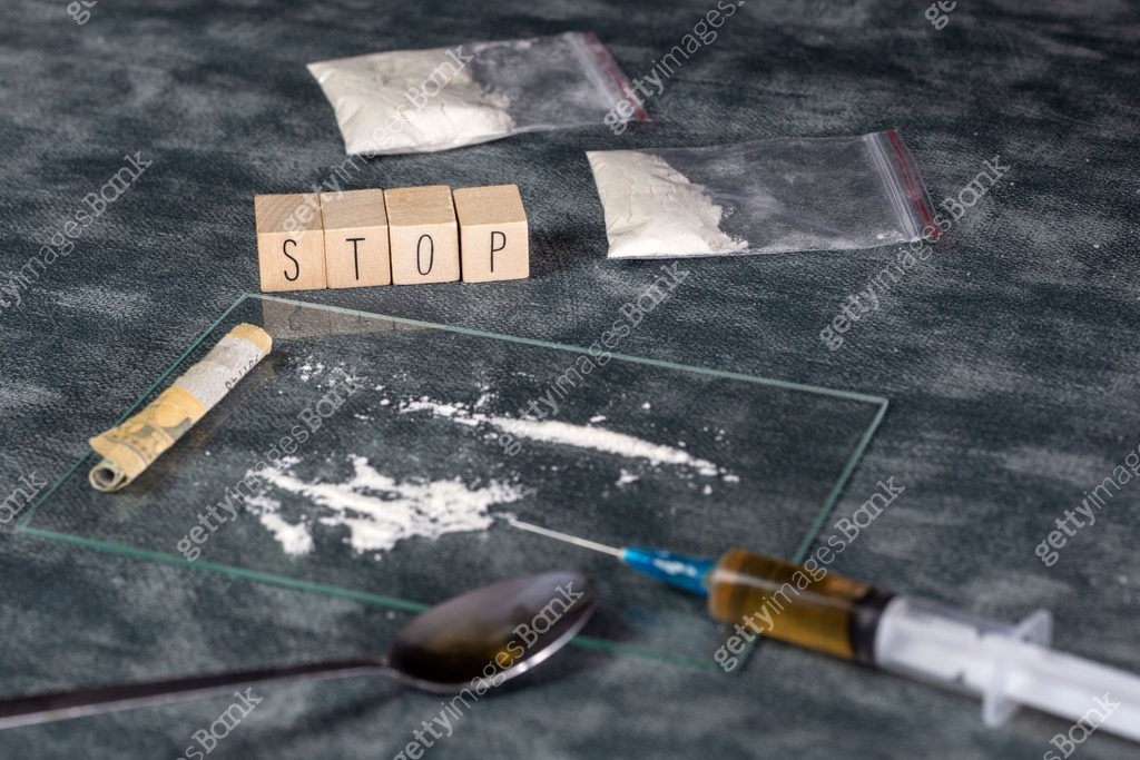 White Powder Line Drugs addiction, white powder line,cocaine,speed or other drugs and ...