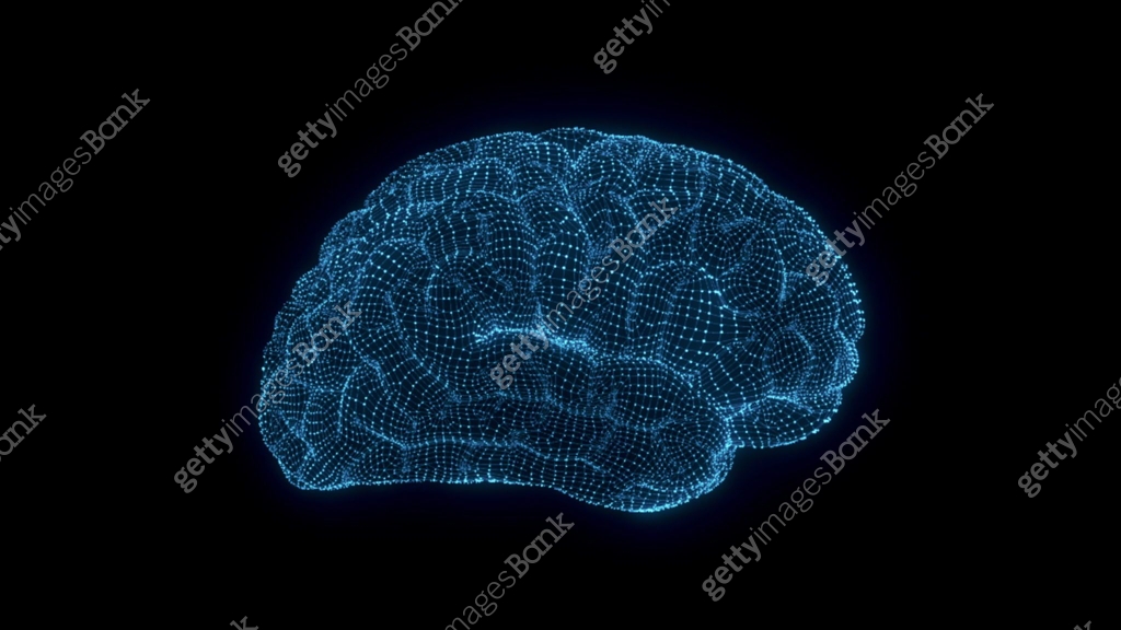 3d animation graphic design of brain and brain stem. 3D Animation of ...