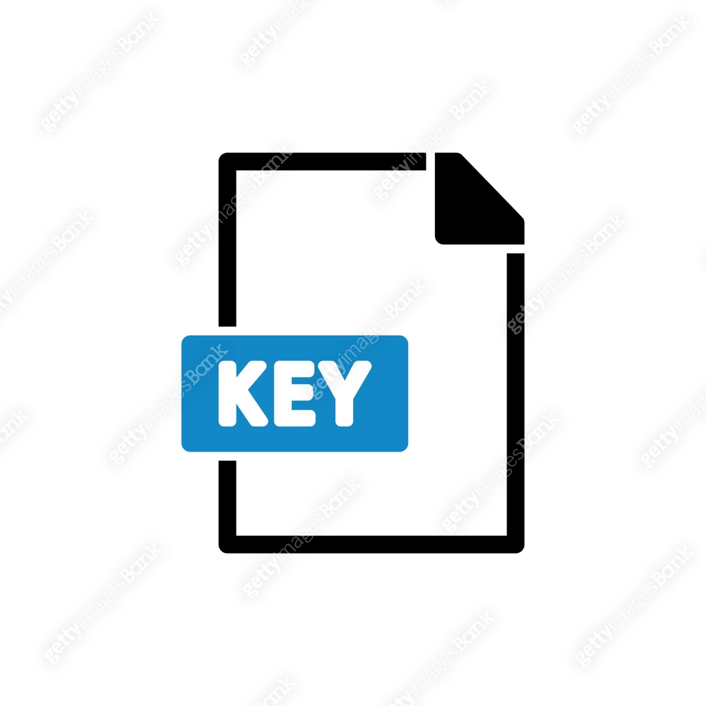 KEY File format icon stock illustration 이미지 (1318157293) 일러스트, 무료 일러스트 ...
