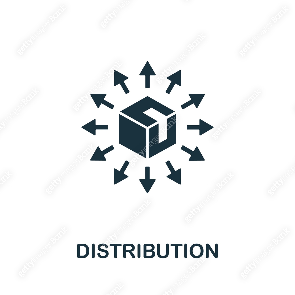 Distribution icon. Creative element from business administration ...