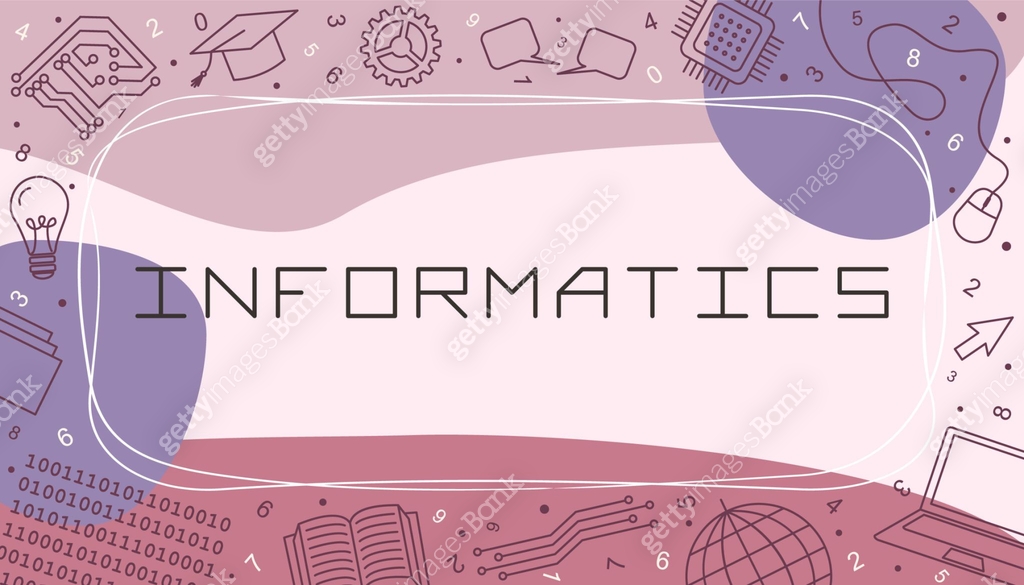 Vector design templates for Informatics in simple modern style with ...