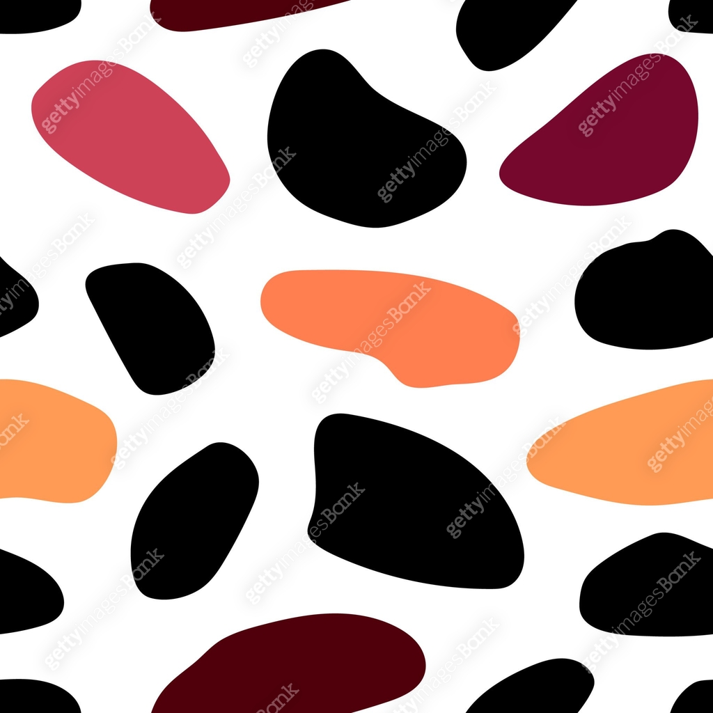 Spots Simple Pattern Seamless abstract pattern with black and colored spots, multicolored ...