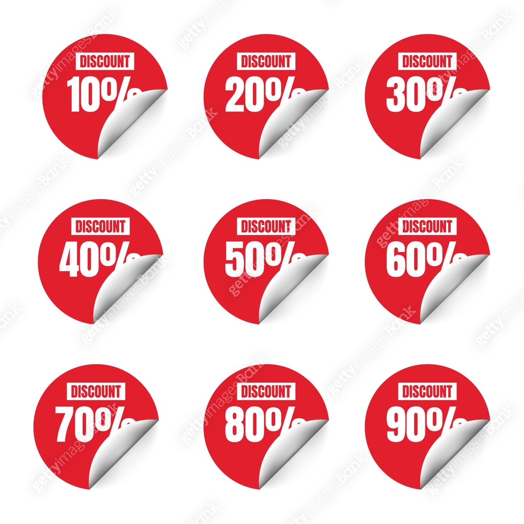 Set of Discount Sign Banner or Poster. Special offer price signs 이미지 ...
