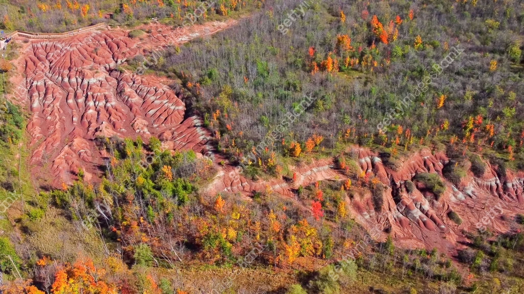 Cheltenham Badlands are in Caledon, Ontario, on the south east side of