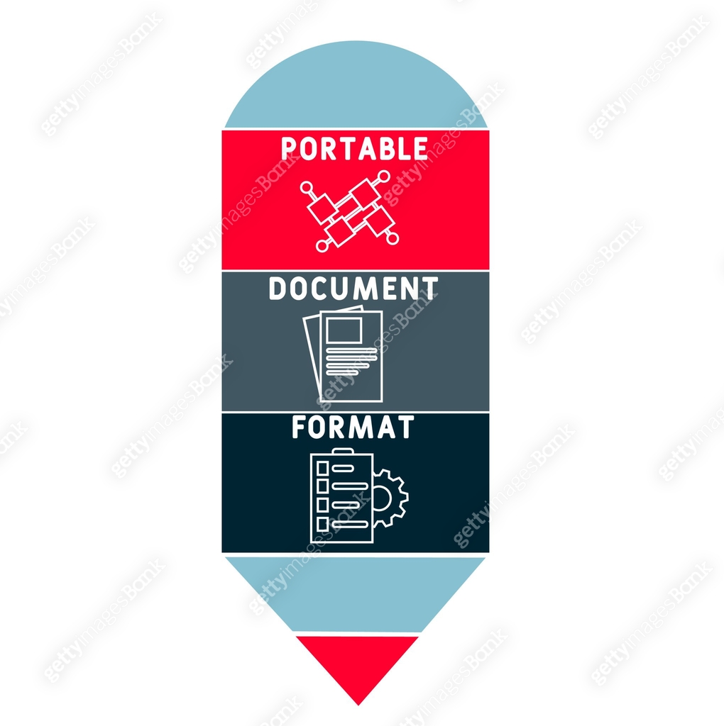 PDF - Portable Document Format acronym 이미지 (1350542235) 일러스트, 무료 일러스트 ...
