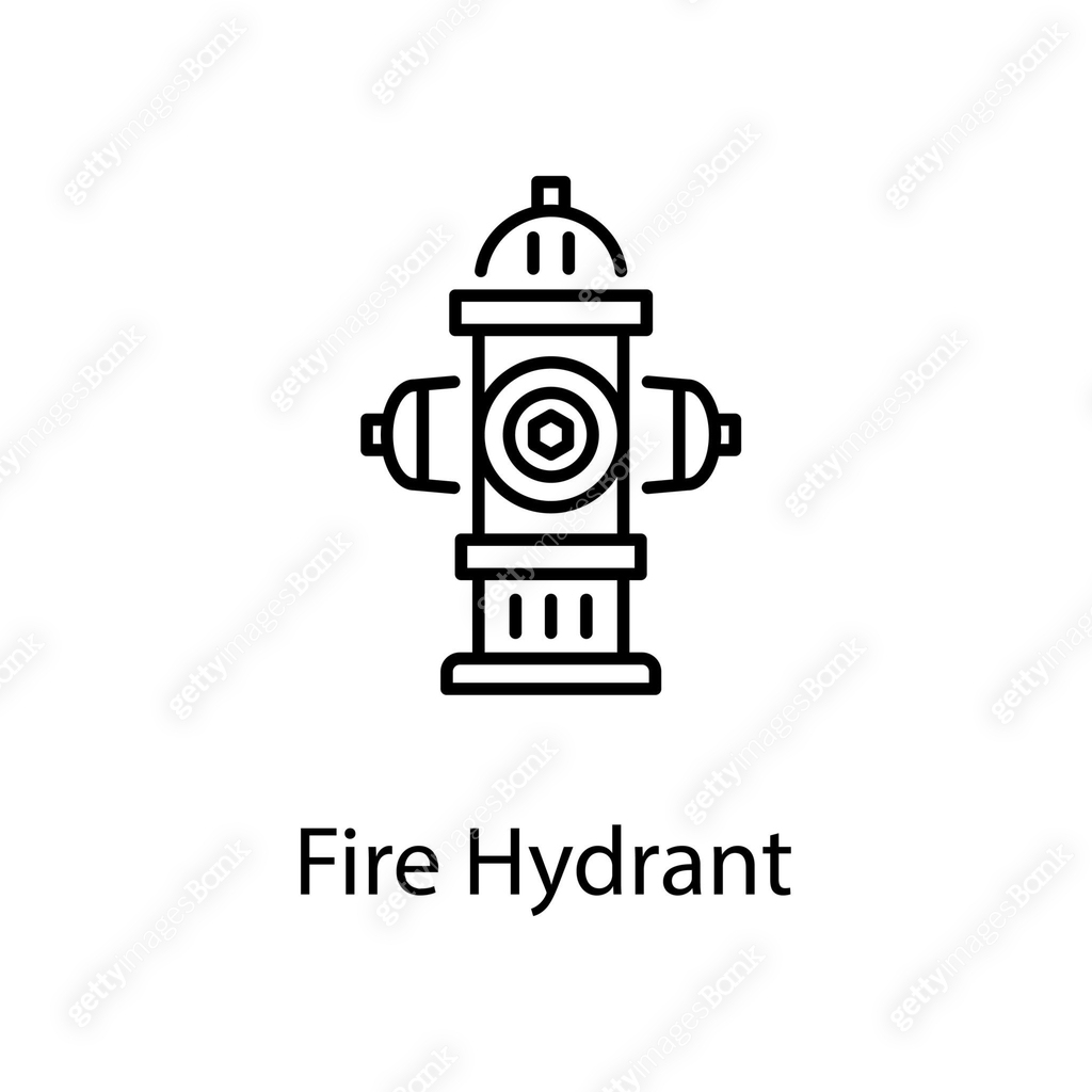 Fire Hydrant File Icon Fire Hydrant vector Outline Icon Design illustration. Construction ...