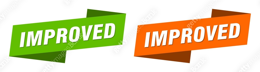 improved banner. improved ribbon label sign set 이미지 (1499945271) 일러스트 ...
