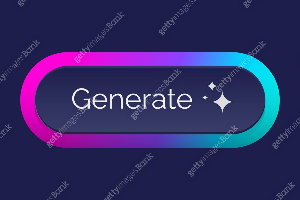 Ai generate button. 3d buttons bar neumorphic ux ui interface design ...