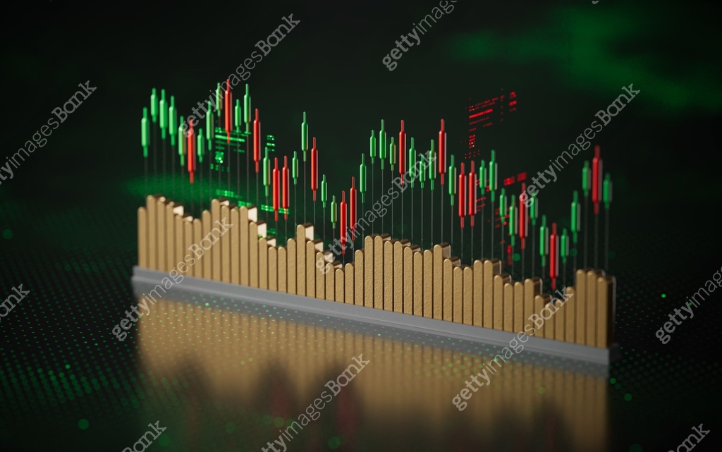 Graph Stock Chart Stock Market Digital FUI 이미지 (2187633213) - 게티이미지뱅크