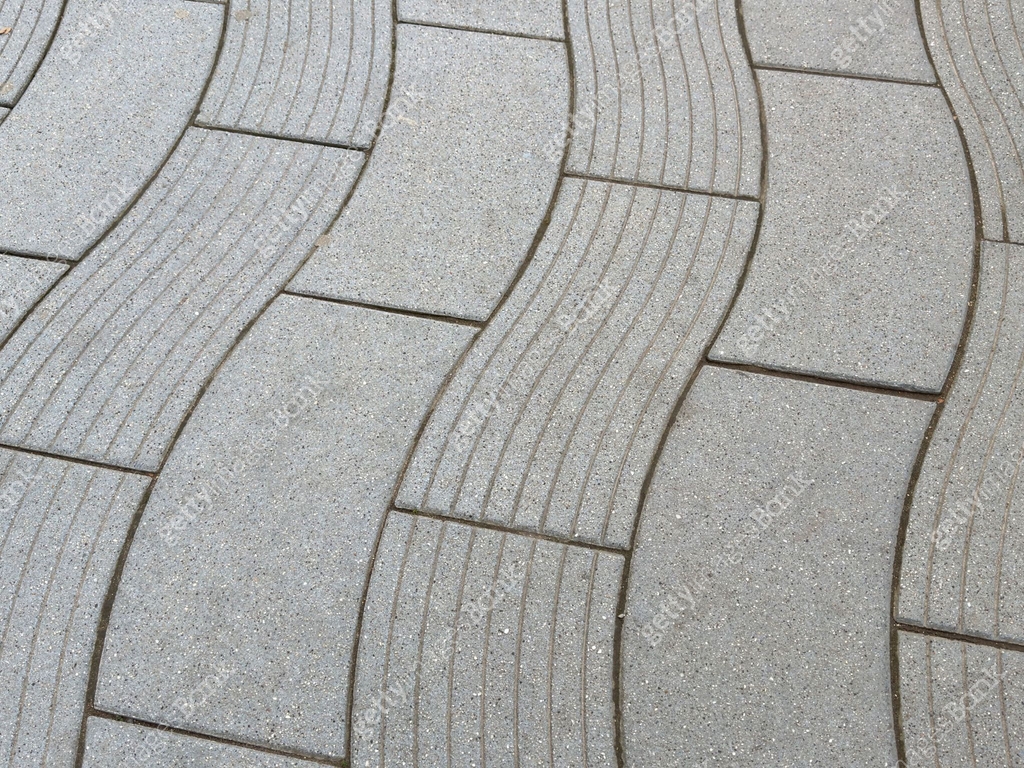 close-up of textured paving stones arranged in a wave-like pattern 이미지 ...
