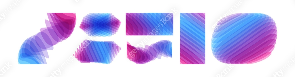 Translucent Screen Simble Set of abstract different translucent elements with layered effect ...