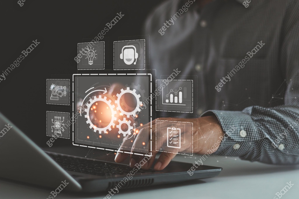 RPA Robotic process automation innovation technology concept ...