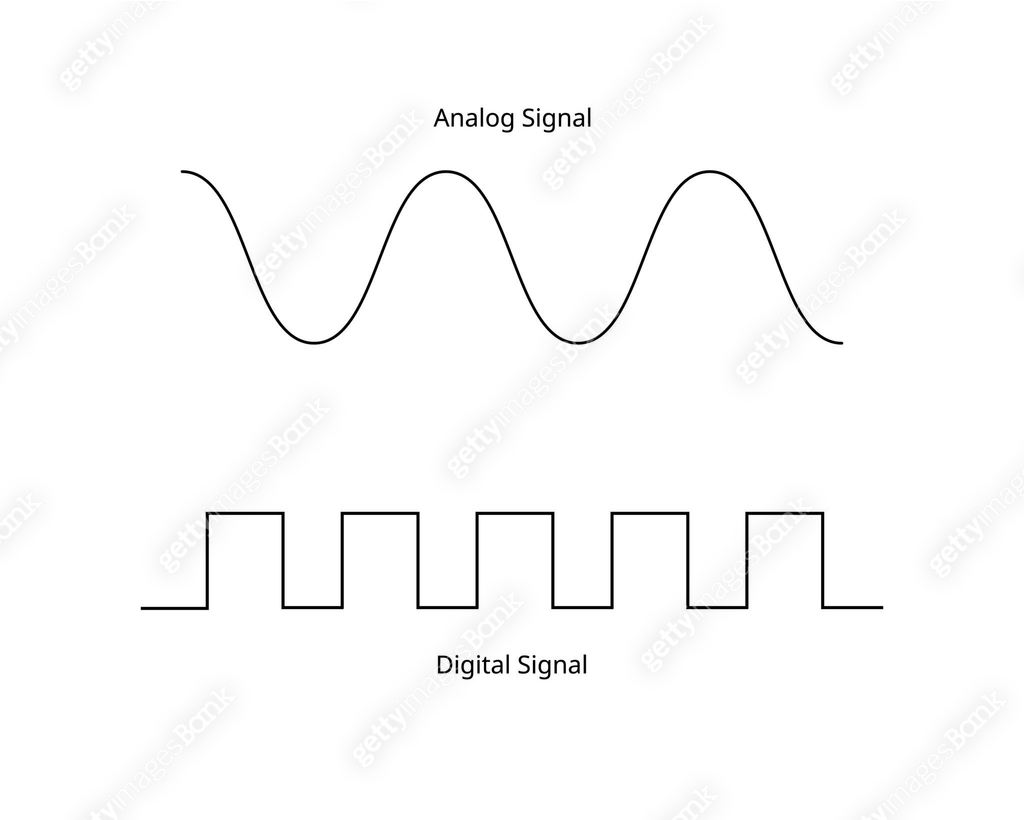 Signal Mess Analog Signal and Digital Signal 이미지 (2190874107) 일러스트, 무료 일러스트 - 게티이미지뱅크