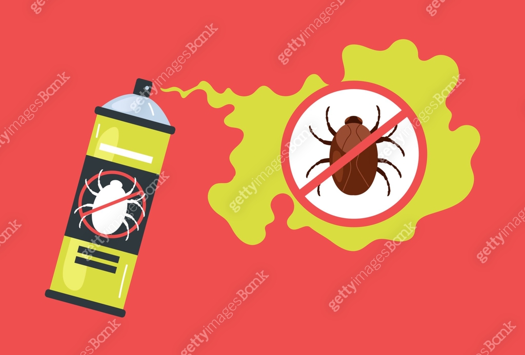 Mosquito spray kill anti bug fly insecticide concept. Vector flat ...