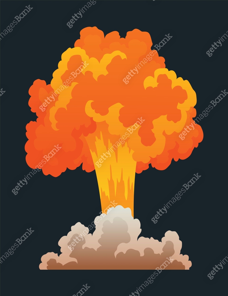 Video Game Exploding Cartoon Explosion animation. Animation for game of the explosion effect ...