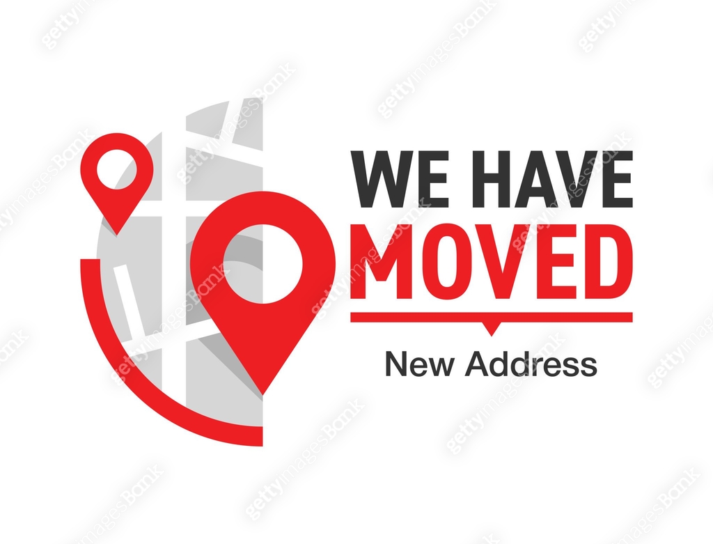 We Have Moved - sticker for showing of relocated address 이미지 ...