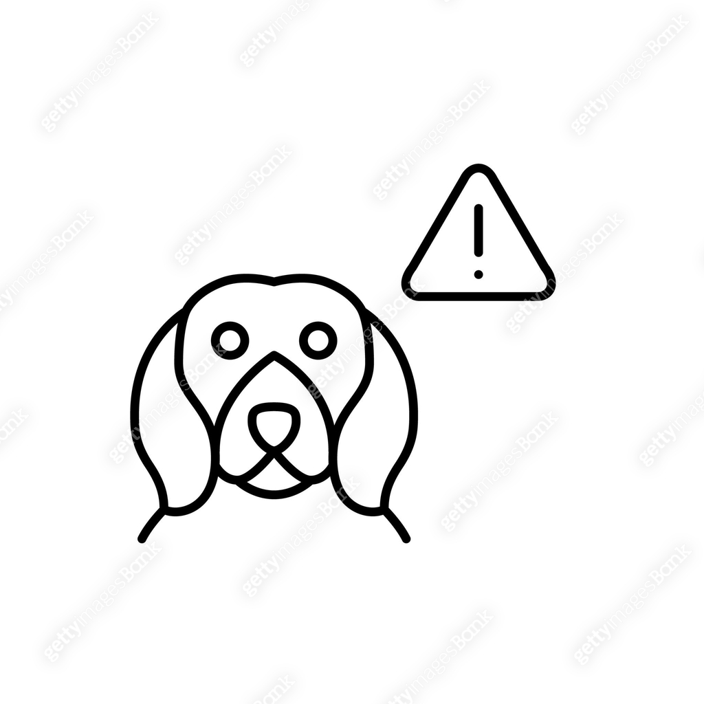 Urgent pet care reminder, dog safety and health risks alerts. Pixel ...