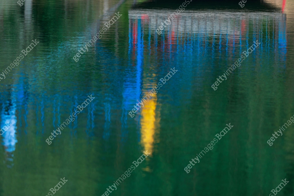 Colored Reflections COLORED REFLECTIONS Colorful reflections falling on lakes, seas, water ...