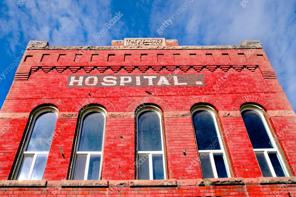 Old Brick Hospital Building Vintage Health Care Medical Facility 이미지 ...